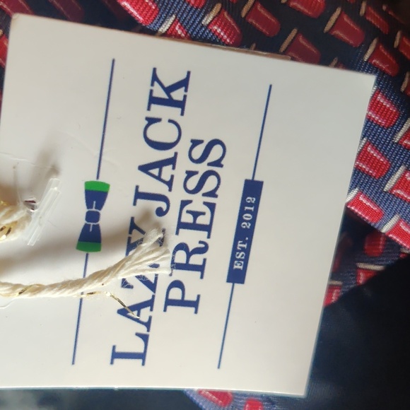 Lazy Jack Press Re-Rack Neck Tie Nwt - Picture 3 of 4